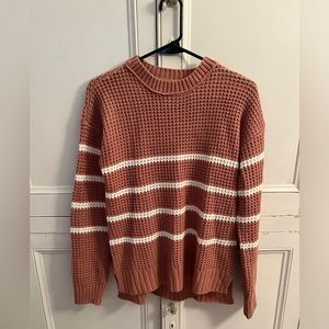 Pink Striped Sweater